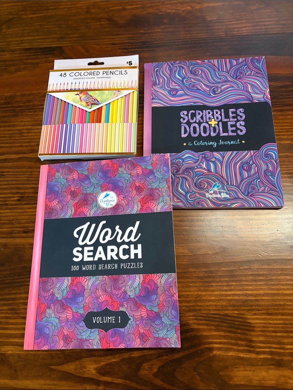 New Papeterie Blue Coloring Set